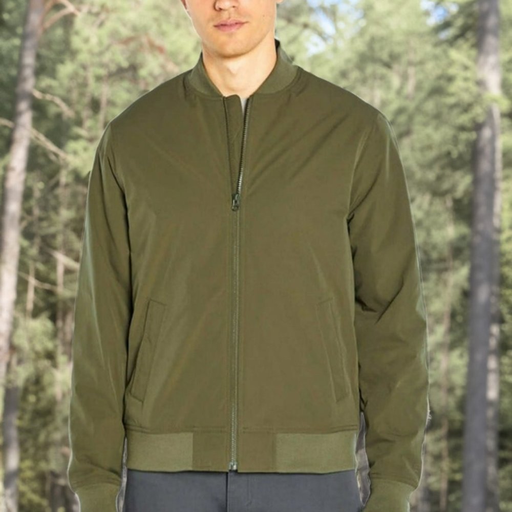 Banana Republic‎ Men's Lightly Insulated Windbreaker Bomber Jacket - Green - NWT